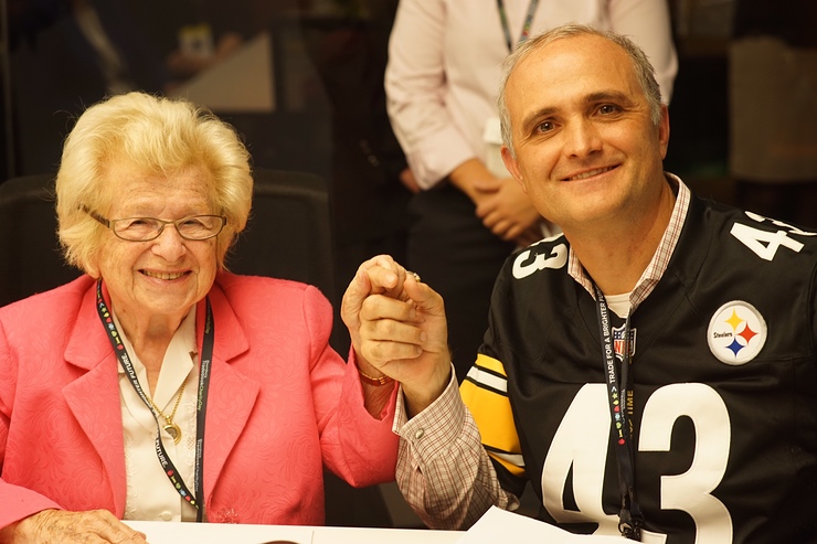 Dr. Ruth and Bloomberg Tradebook CEO Glenn Lesko